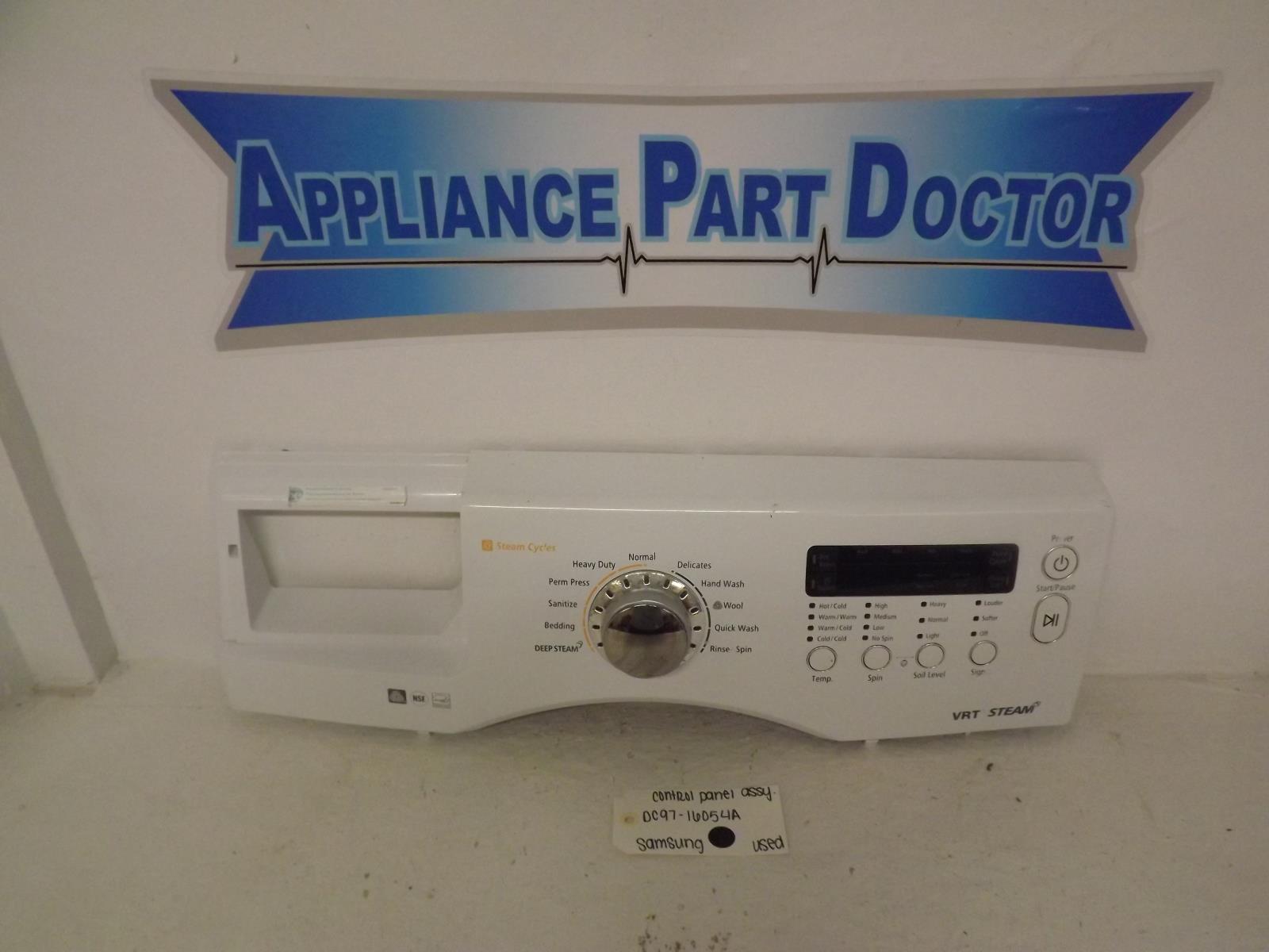 Samsung Washer DC97-16054A Control Panel Assembly Used Samsung Washer DC97-16054A Control Panel Assembly Used